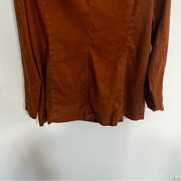 Evereve Alexa Double Breasted Linen Blend Blazer Jacket - Picture 10 of 15